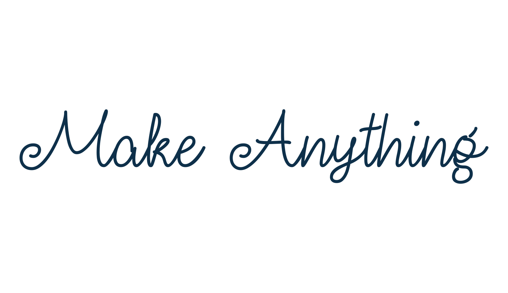Make Anything, fancy decorative font preview