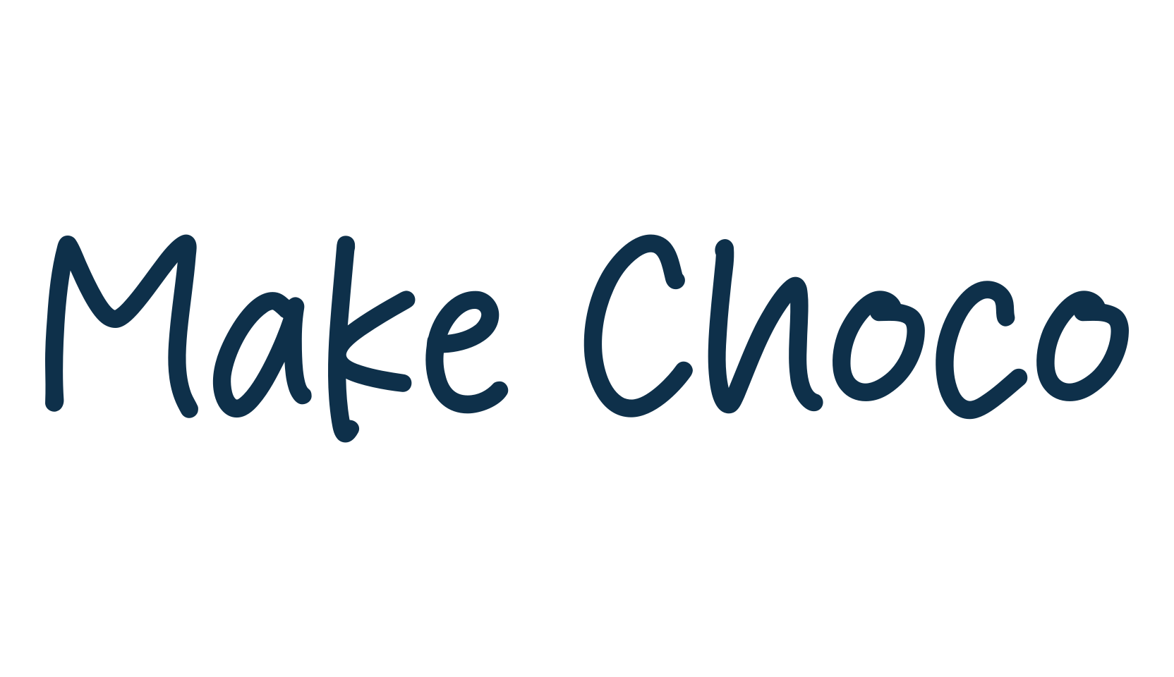 Make Choco, handwriting font preview
