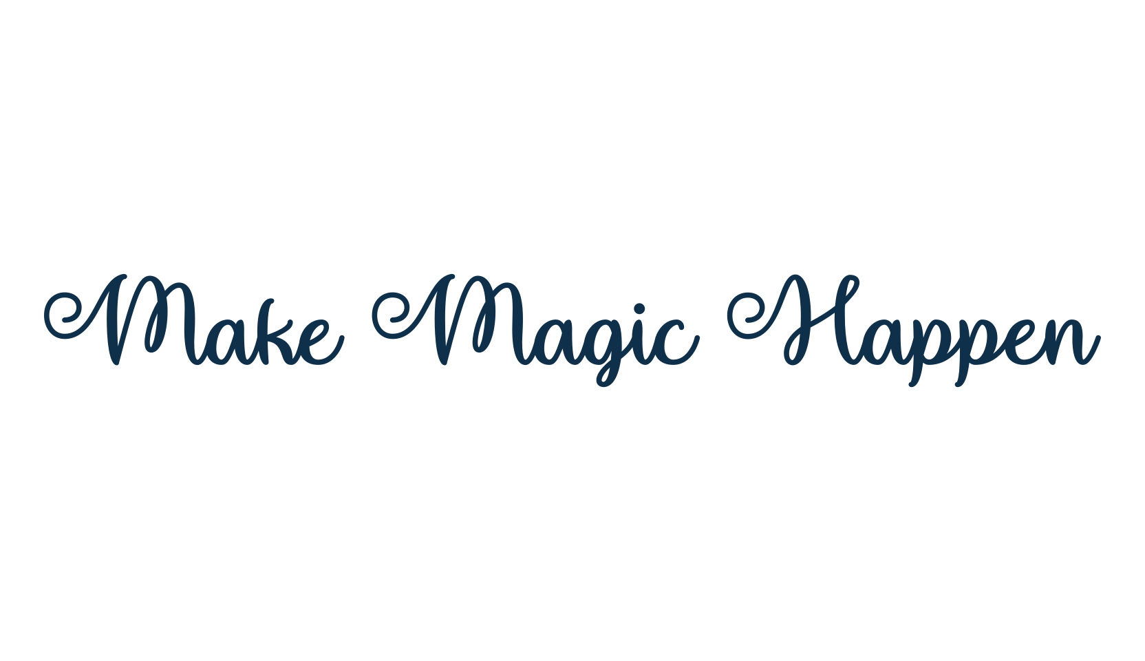 Make Magic Happen, various font preview