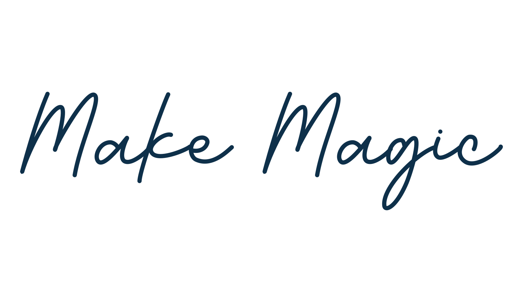 Make Magic, handwriting font preview