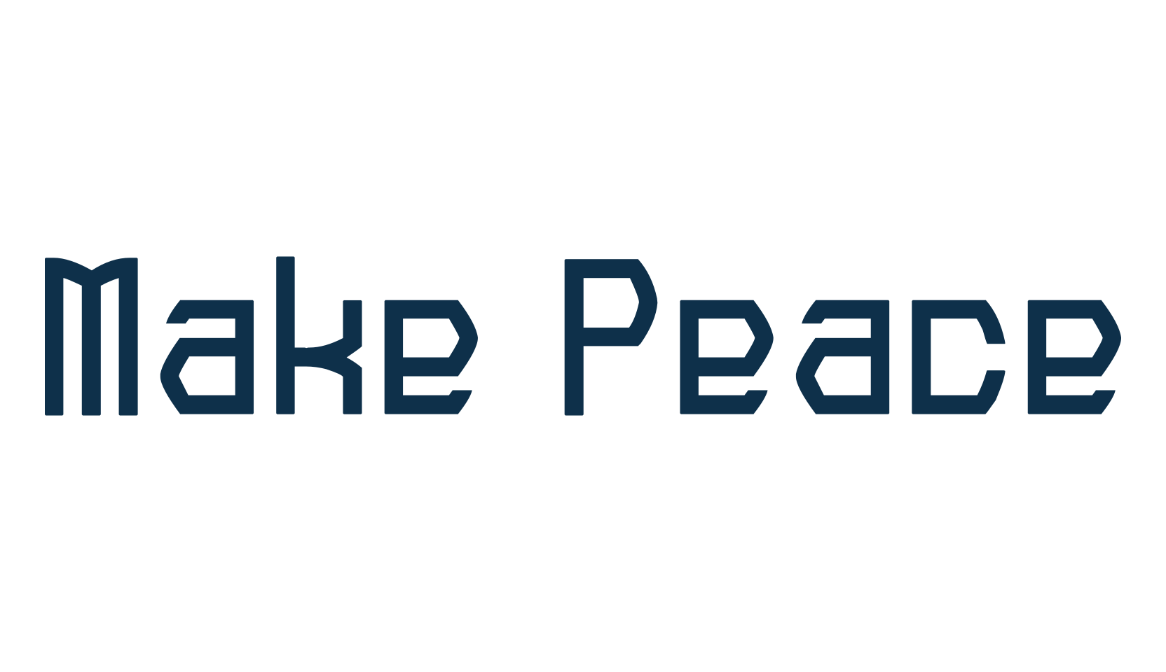 Make Peace, various font preview