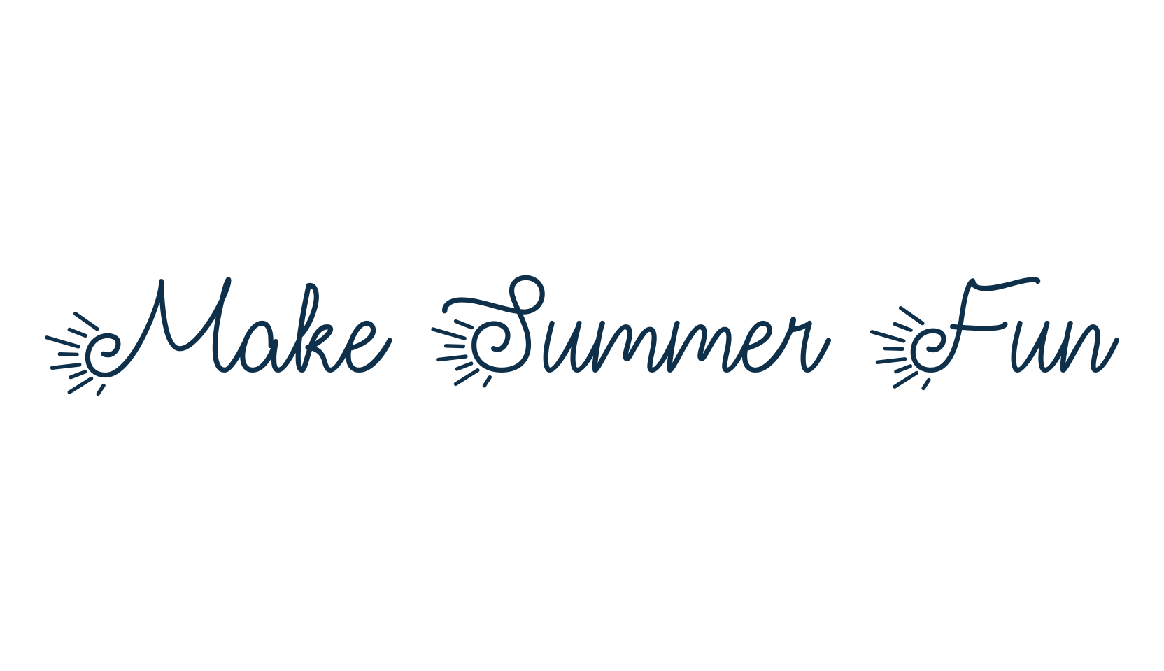 Make Summer Fun, fancy decorative font preview