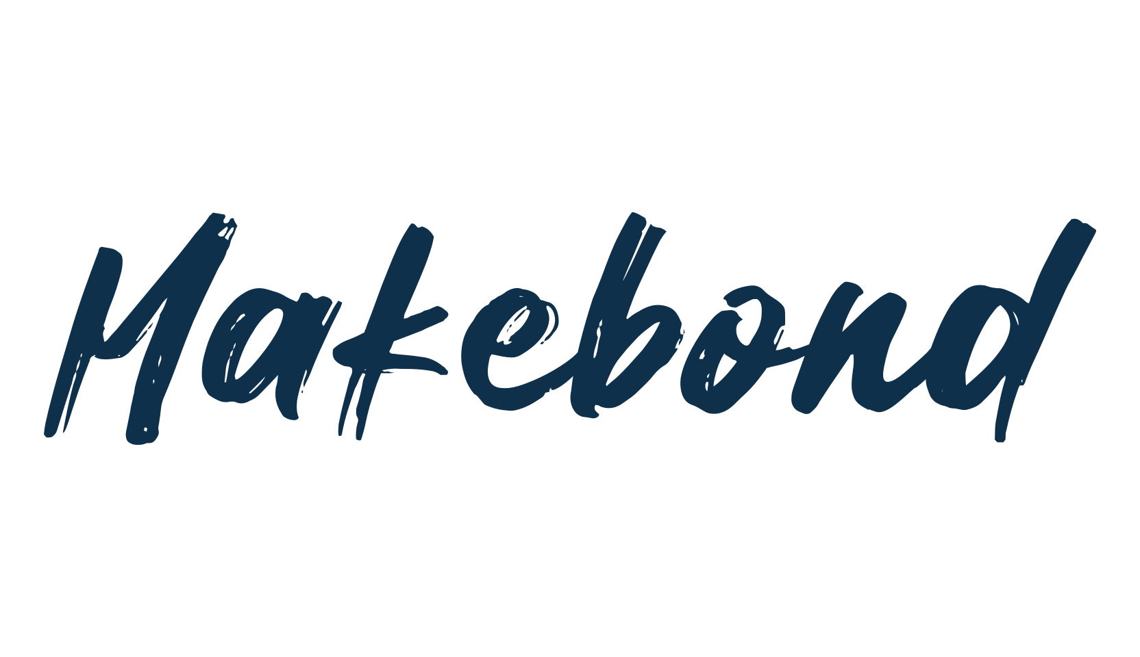 Makebond, brush font preview