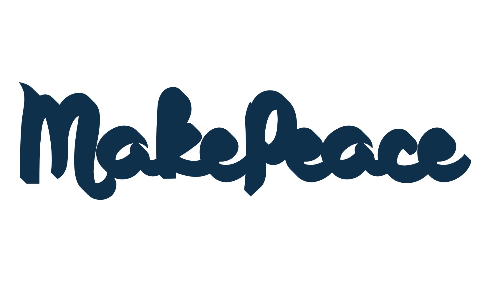 MakePeace, script handwritten fancy decorative calligraphy font preview