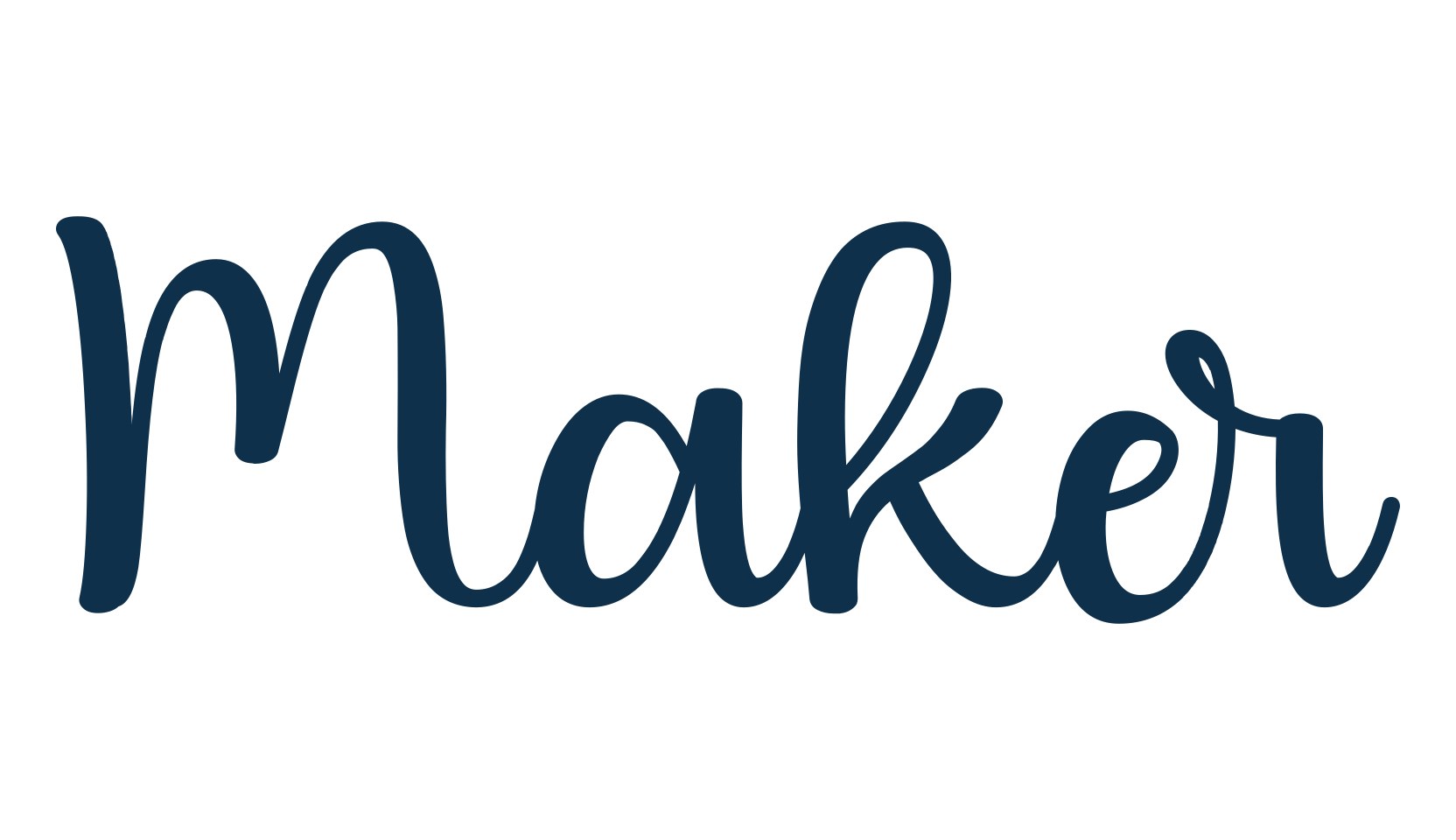 Maker, handwriting font preview