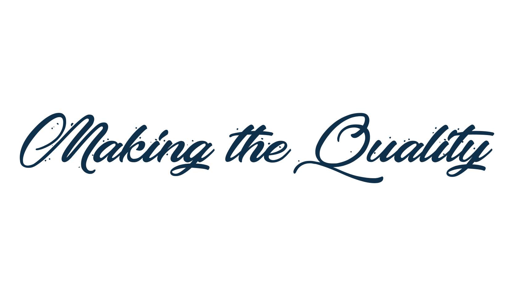 Making the Quality, calligraphy font preview