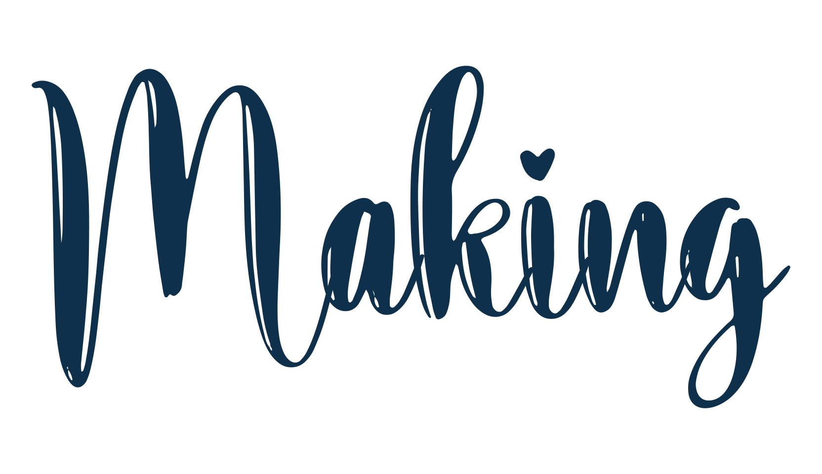 Making, brush font preview