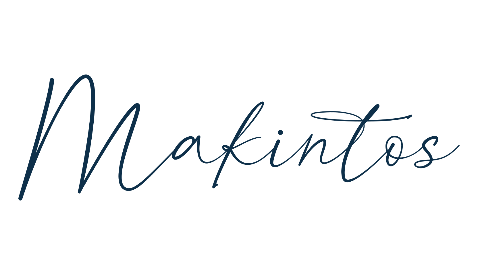 Makintos, handwriting font preview