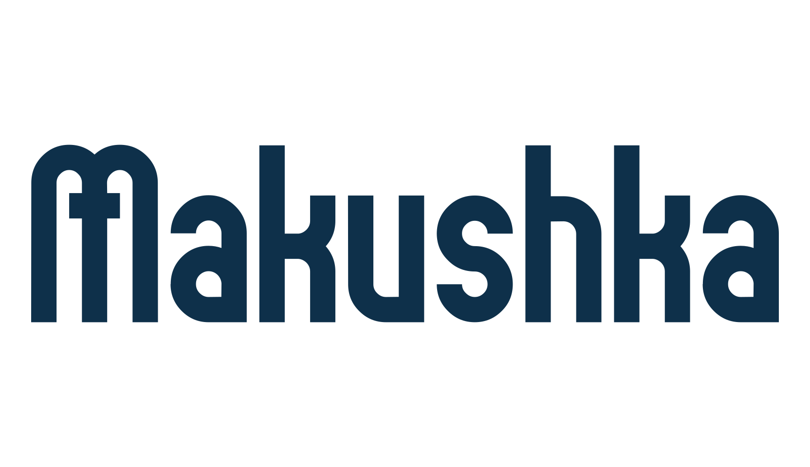 Makushka, retro font preview