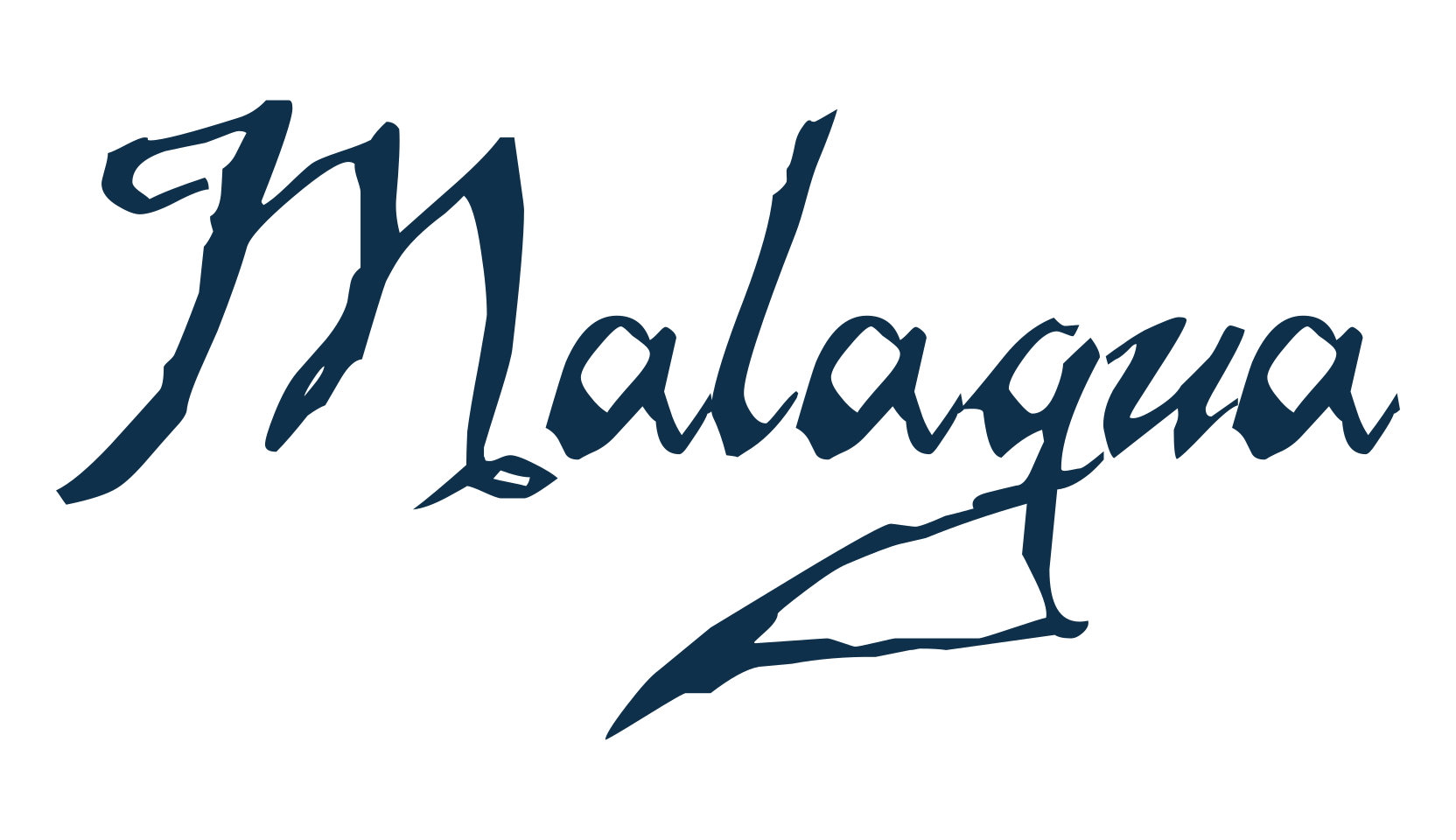 Malagua, calligraphy font preview