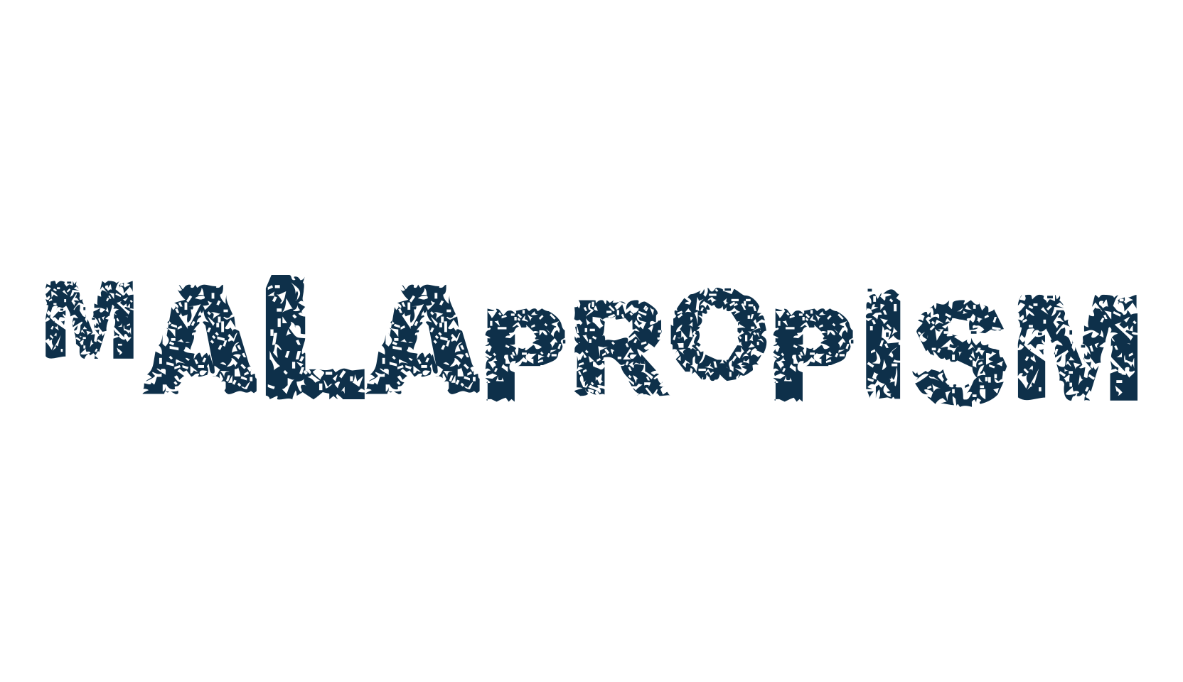 Malapropism, distorted font preview