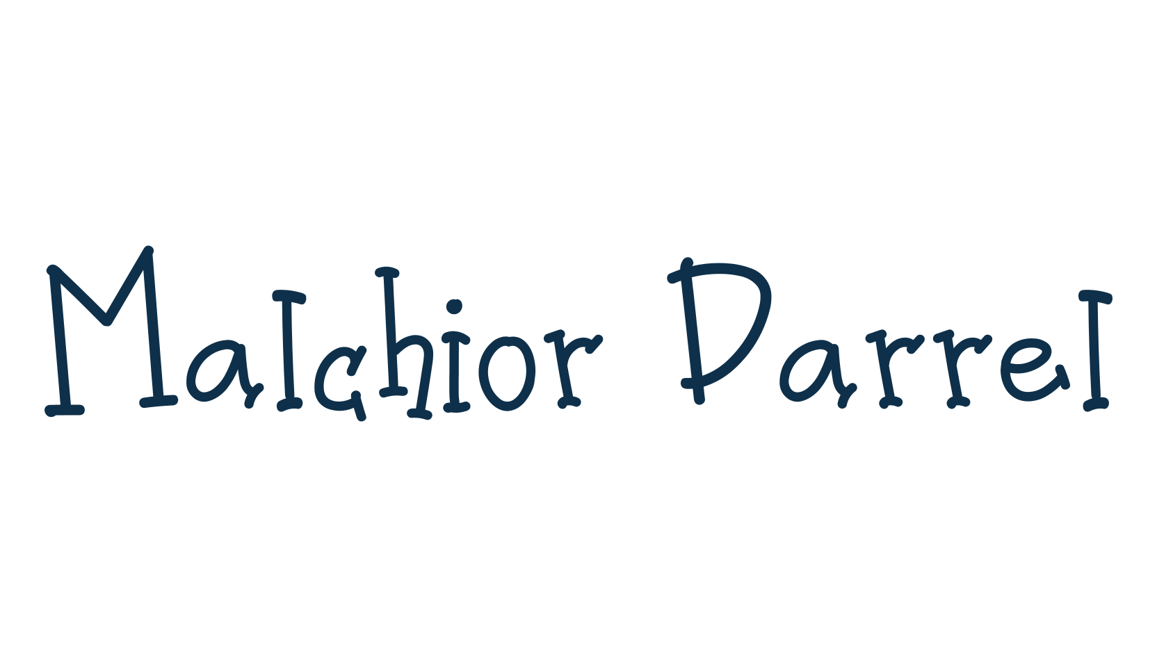 Malchior Darrel, fancy cartoon decorative font preview