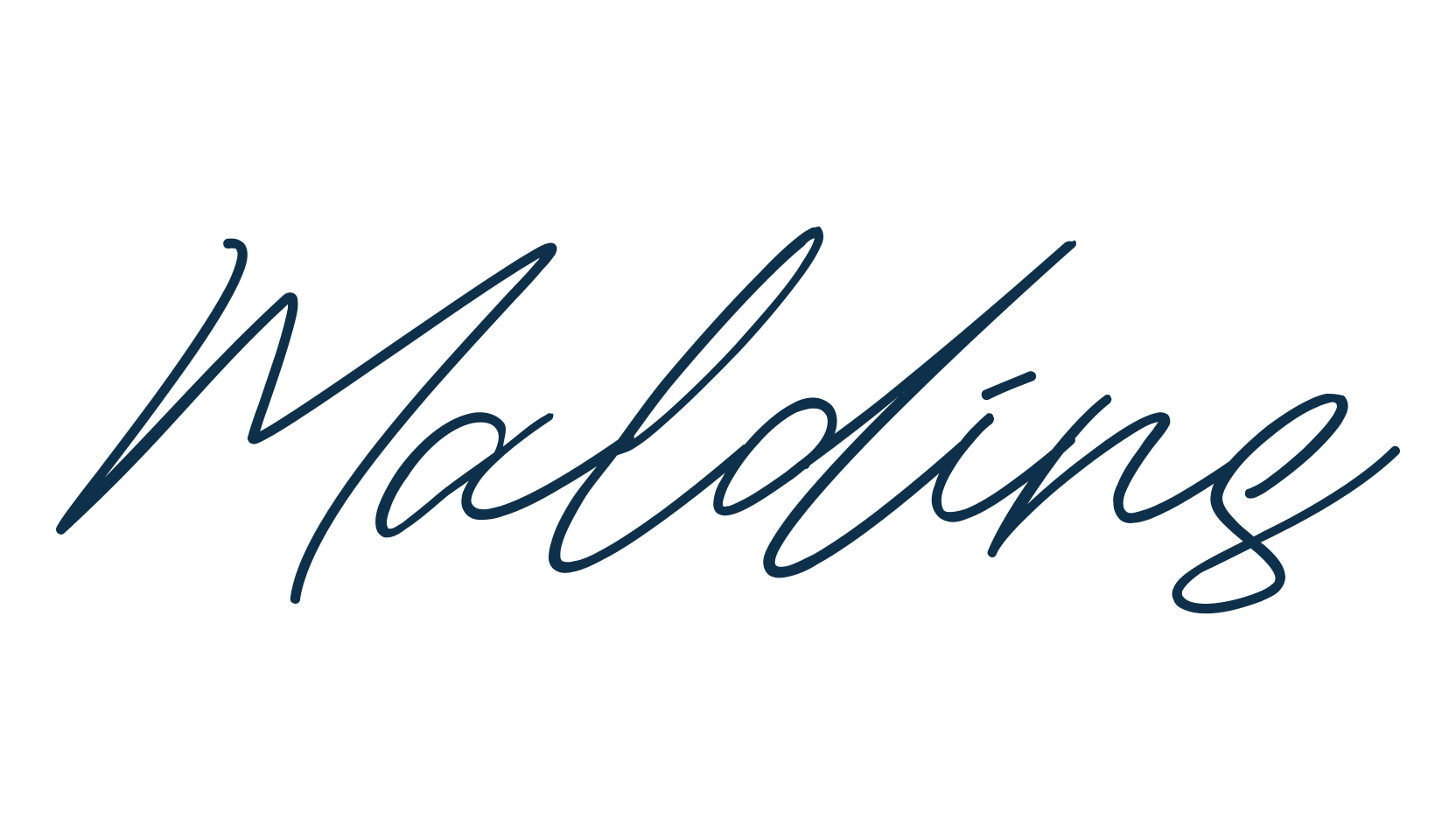 Maldins, script handwritten fancy decorative calligraphy font preview