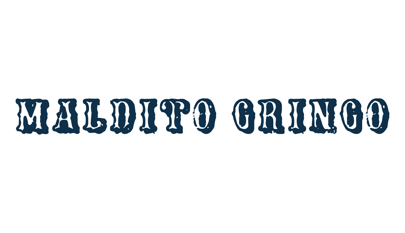 Maldito Gringo, fancy western decorative font preview