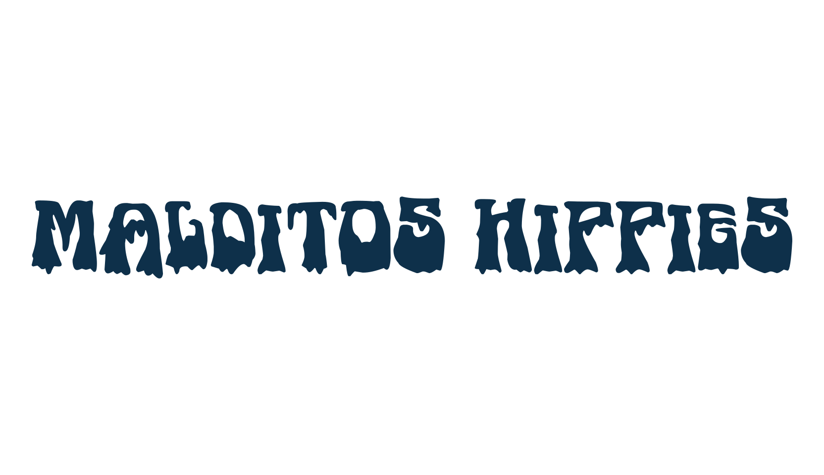 Malditos Hippies, fancy groovy decorative font preview