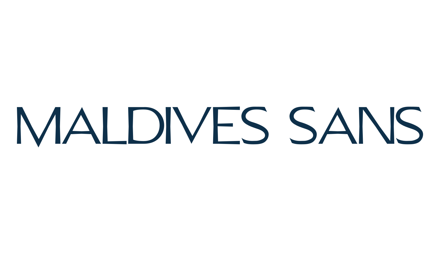 Maldives Sans, basic sans serif font preview