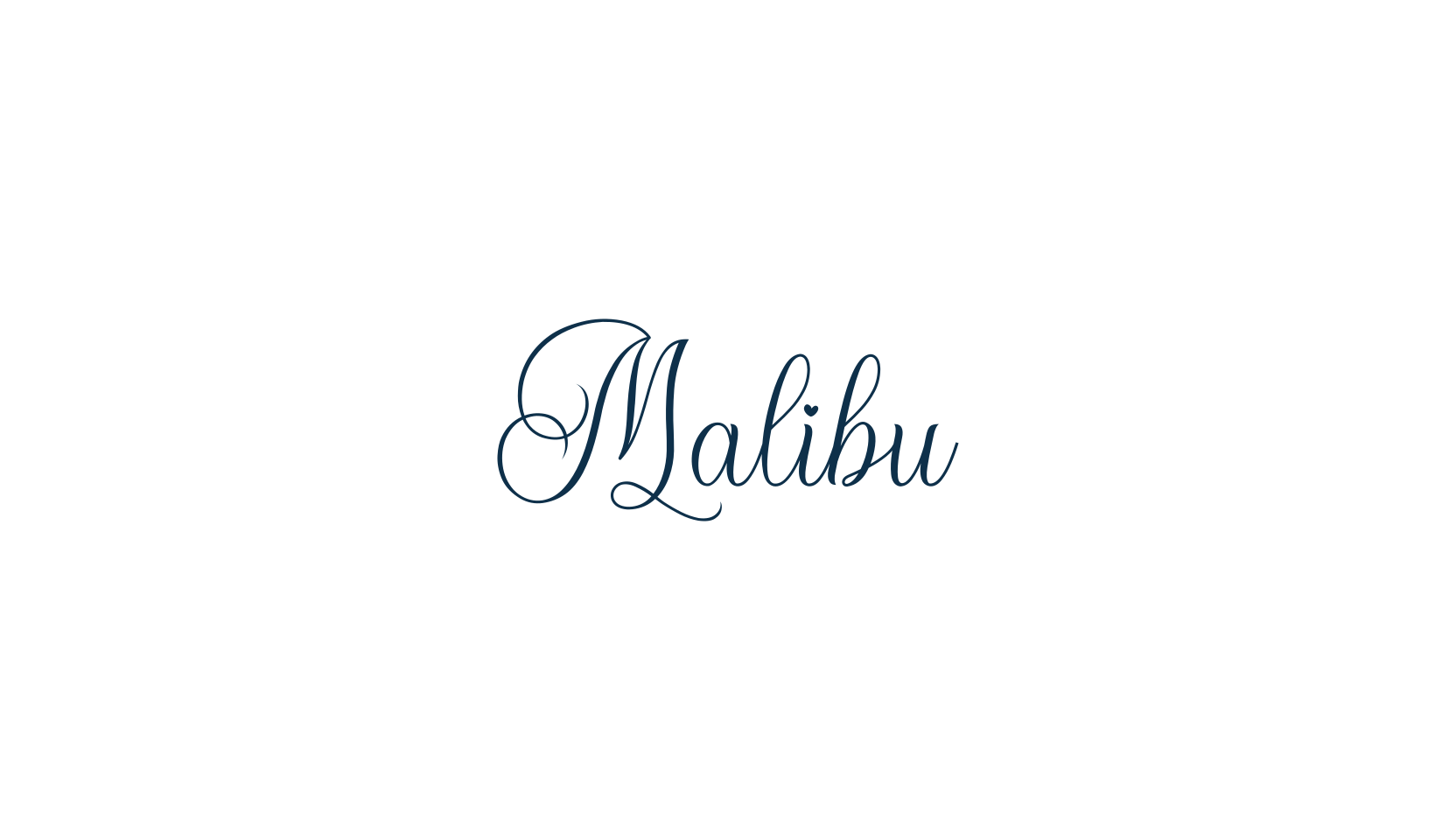 Malibu (malibu-3), calligraphy font preview