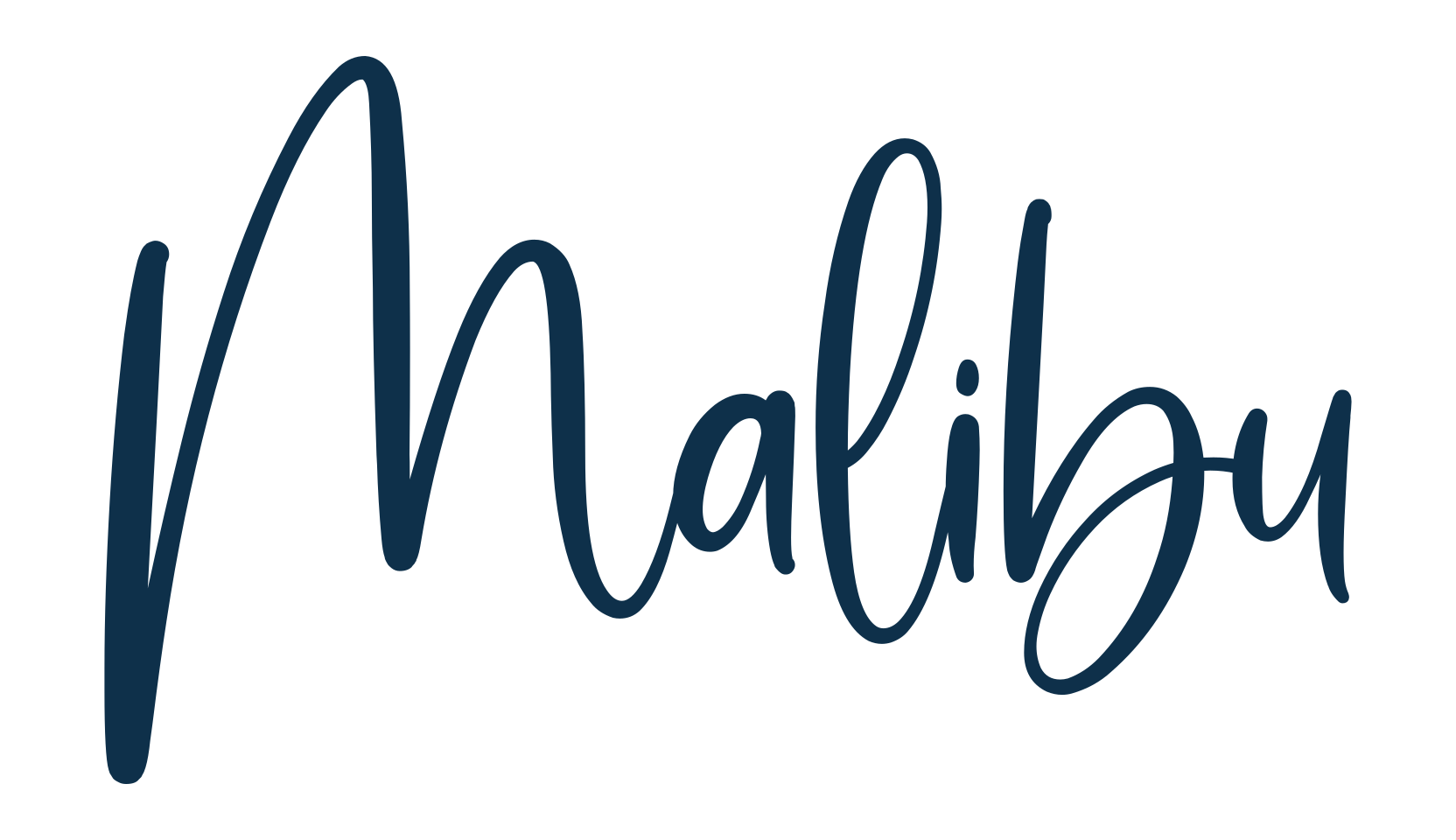 Malibu (malibu-4), handwriting font preview