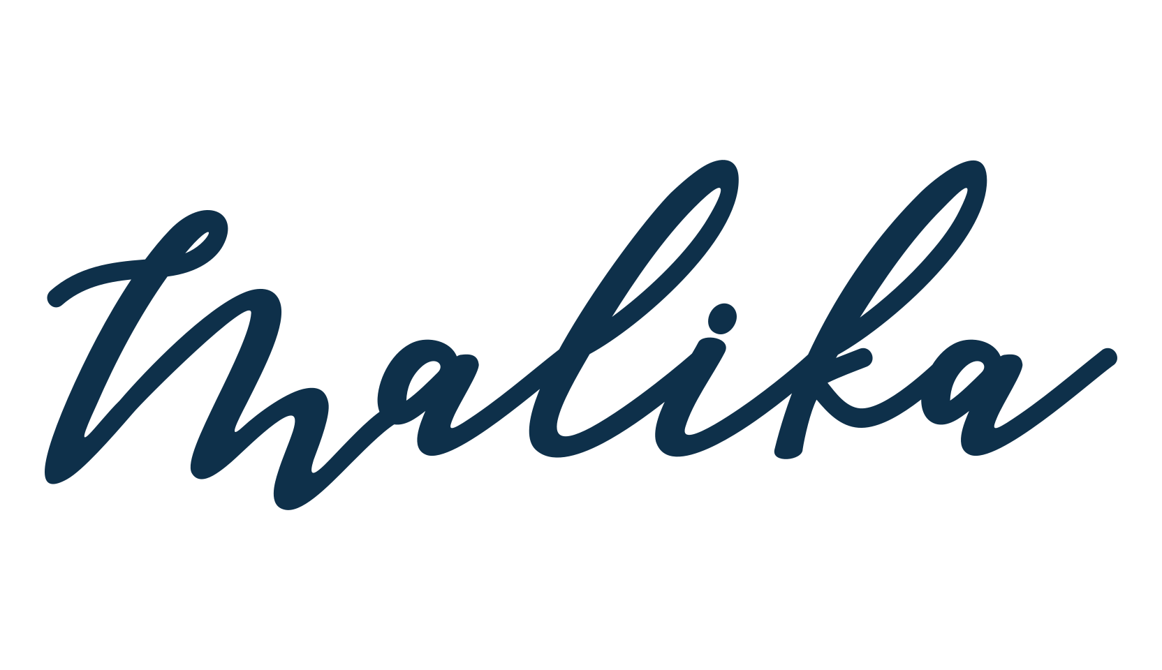 Malika, handwriting font preview