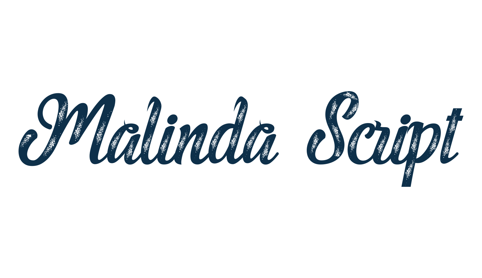 Malinda Script, various font preview