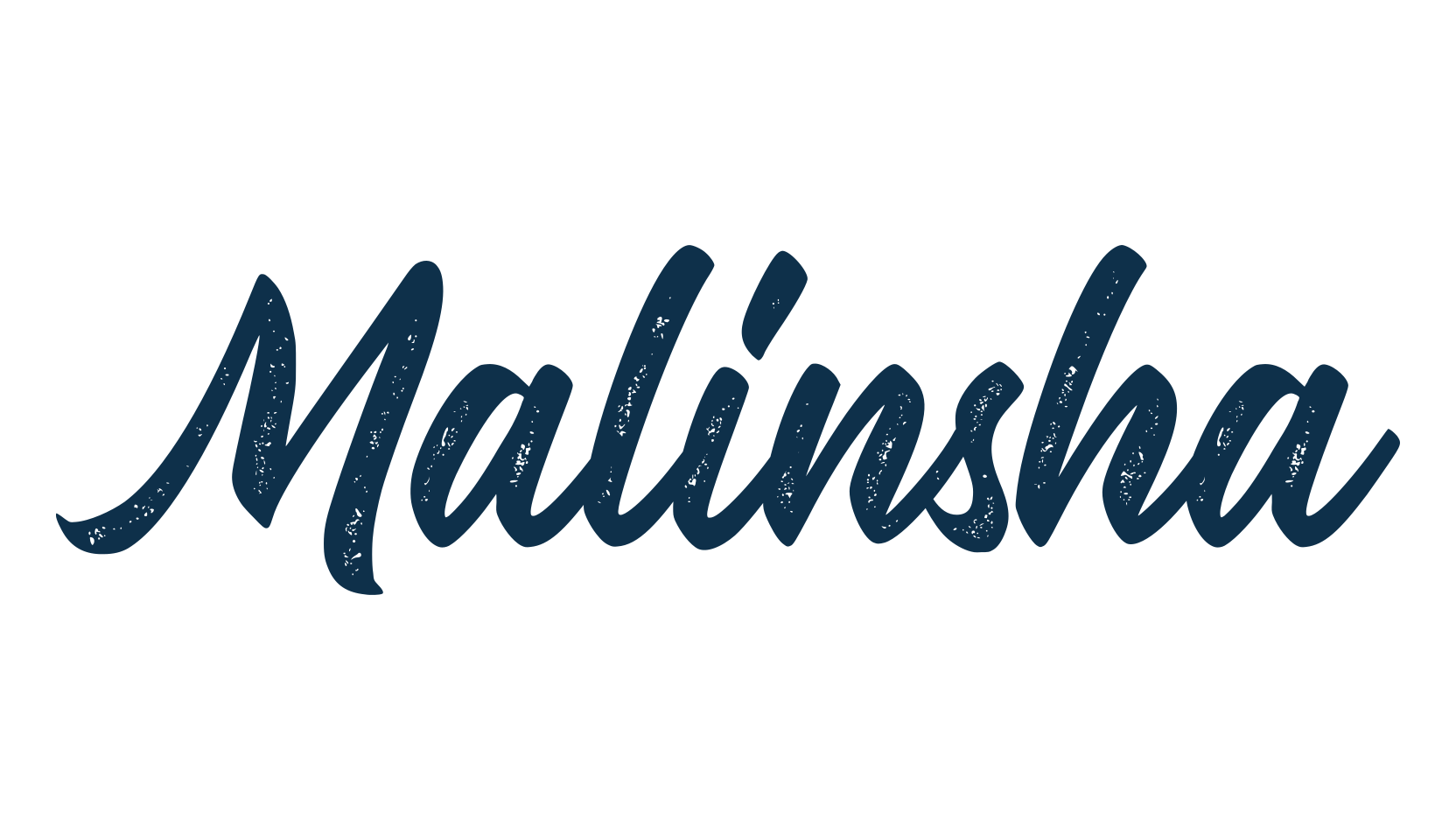 Malinsha, brush font preview