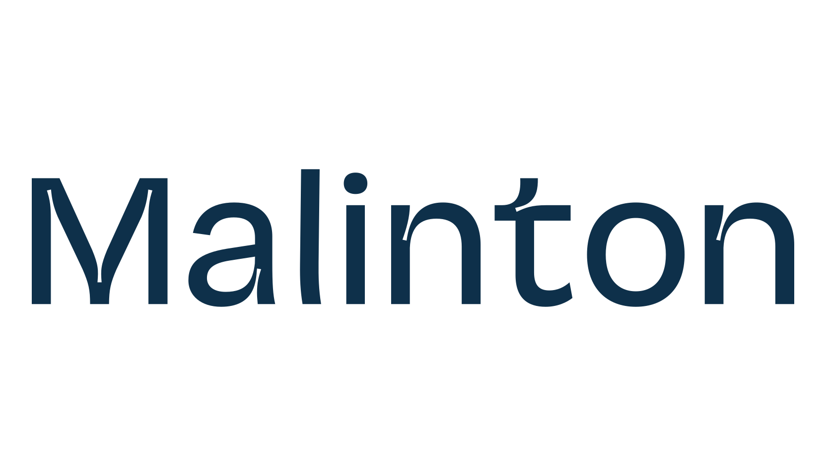 Malinton, basic sans serif font preview