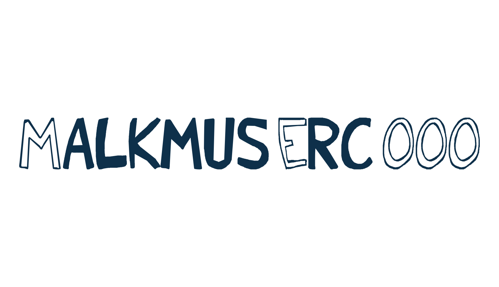 Malkmus Erc 001, fancy cartoon decorative font preview