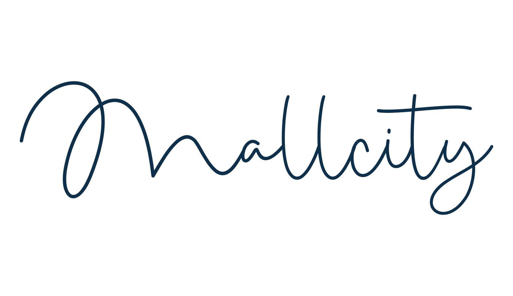Mallcity, handwriting font preview