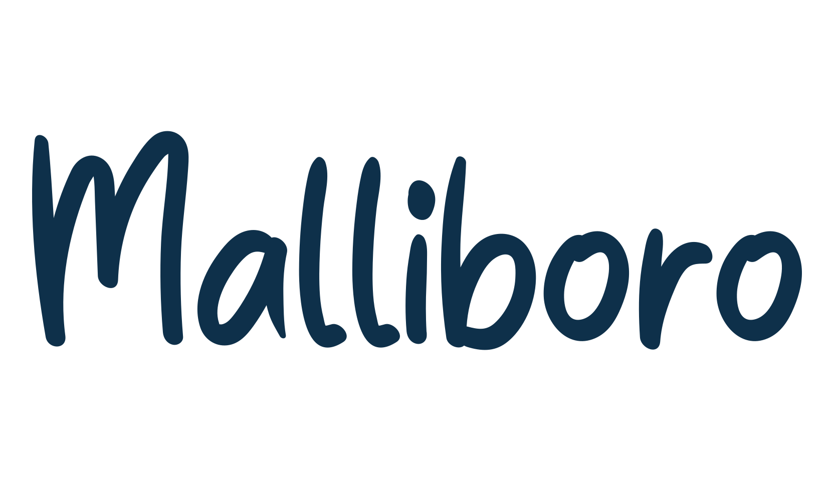 Malliboro, handwriting font preview