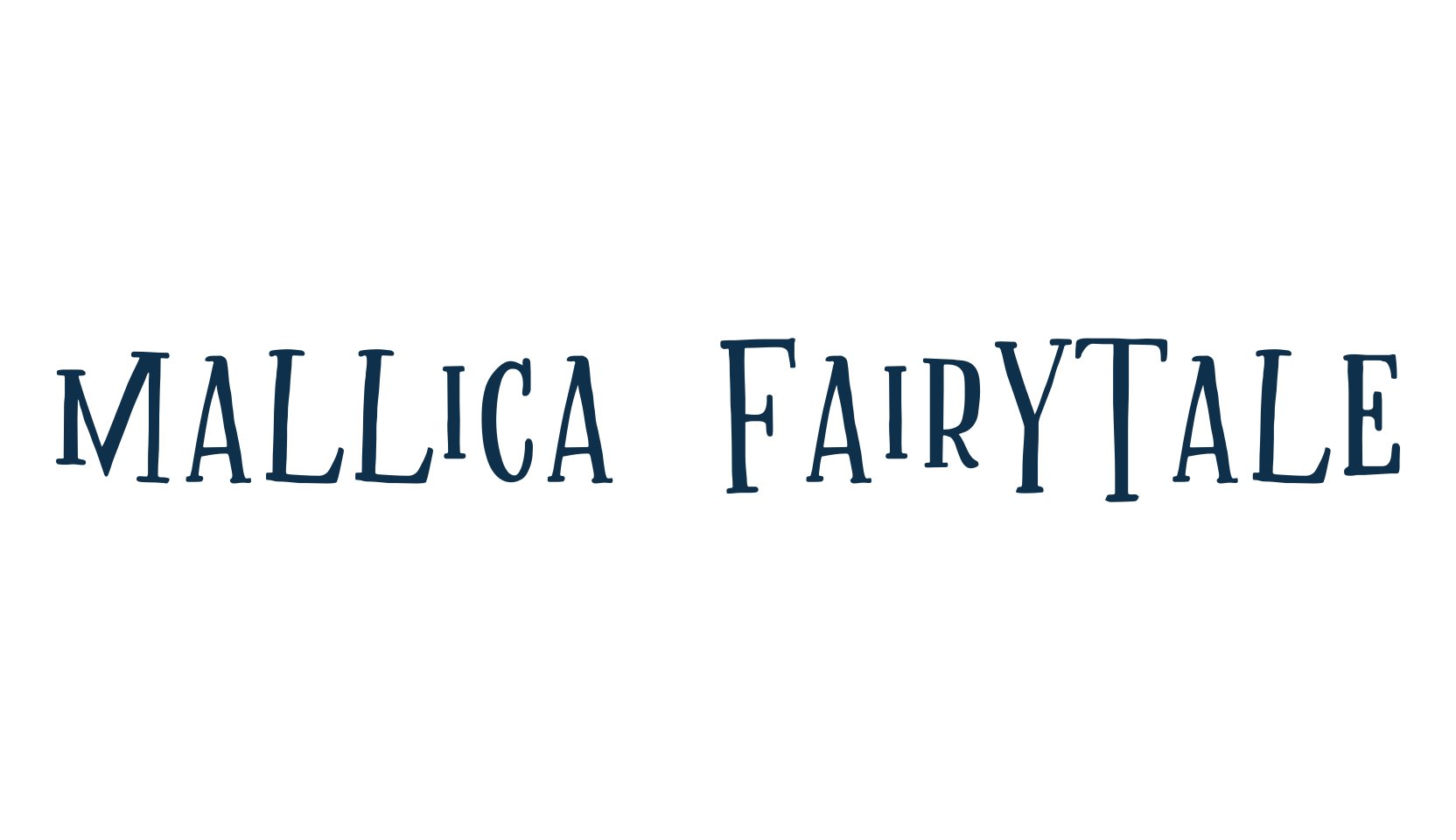 Mallica Fairytale, fancy cartoon decorative font preview