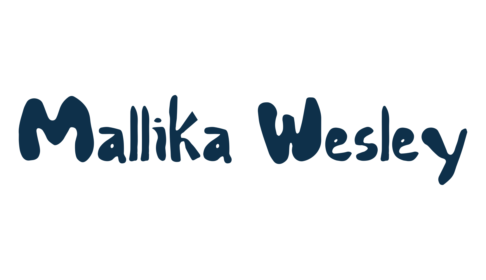 Mallika Wesley, fancy cartoon decorative font preview