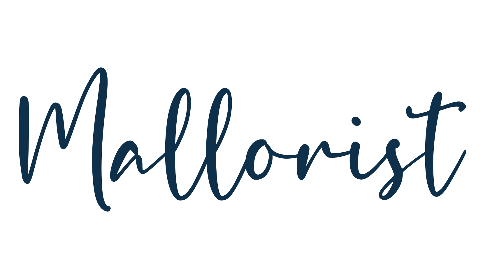 Mallorist, calligraphy font preview