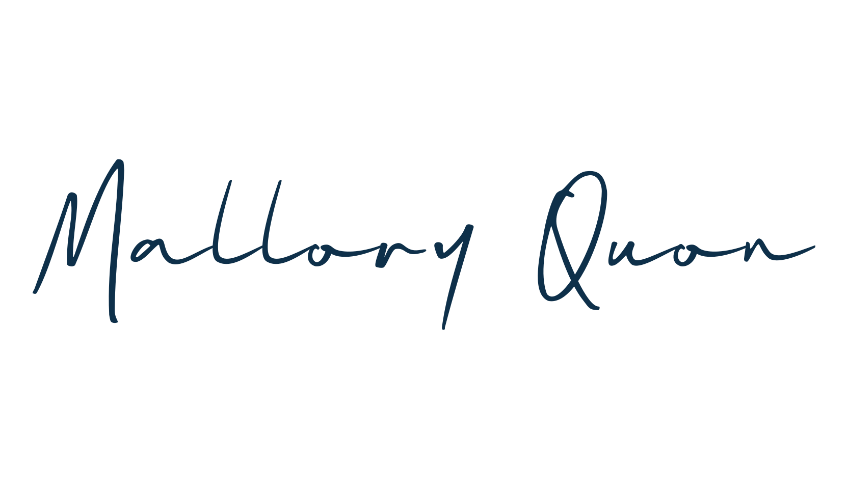 Mallory Quon, handwriting font preview