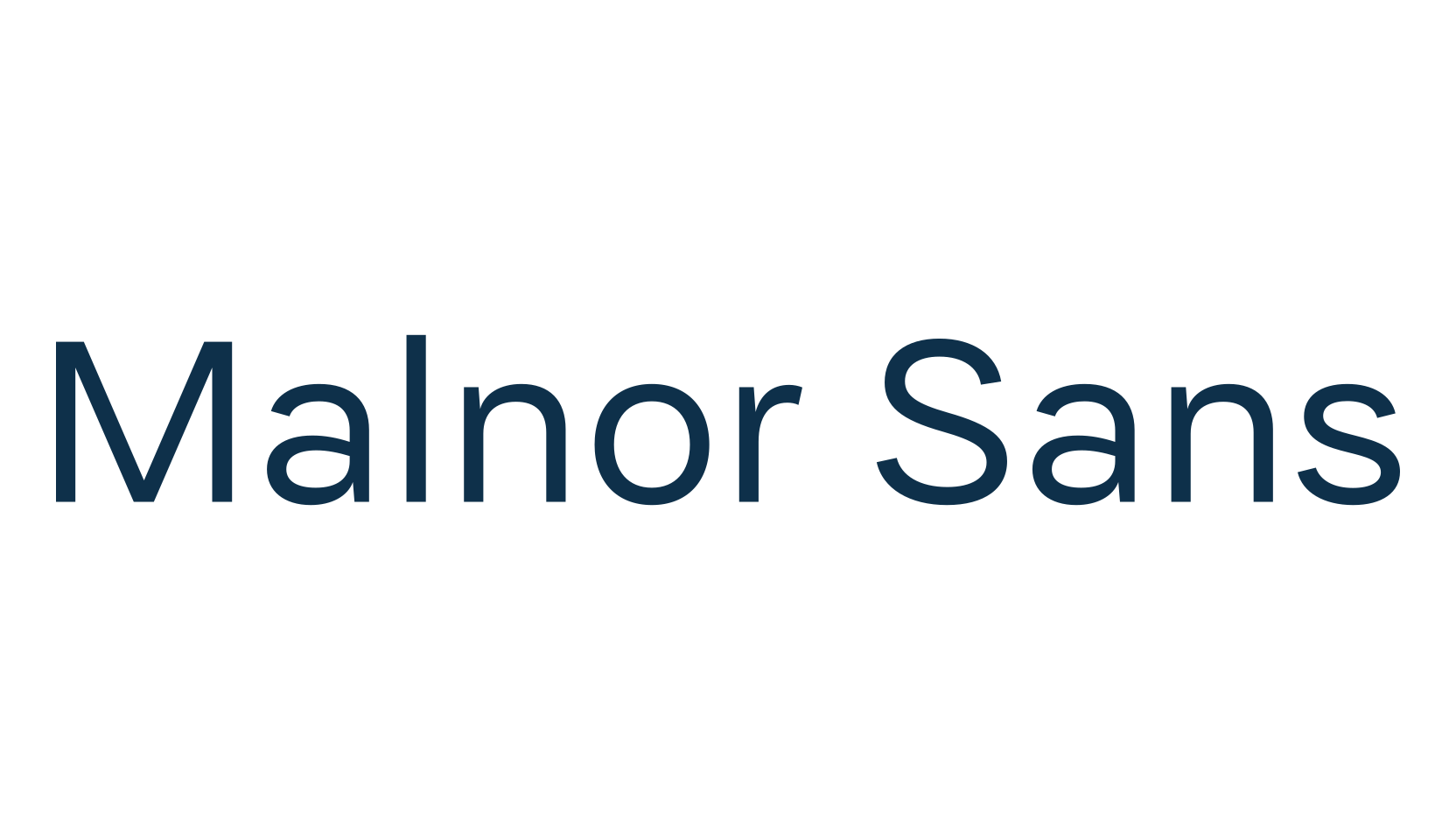 Malnor Sans, basic sans serif font preview