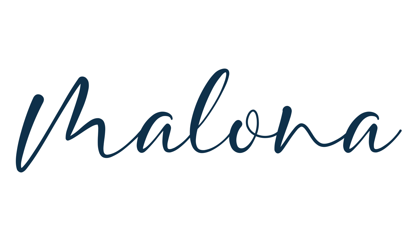 Malona, script calligraphy fancy decorative font preview