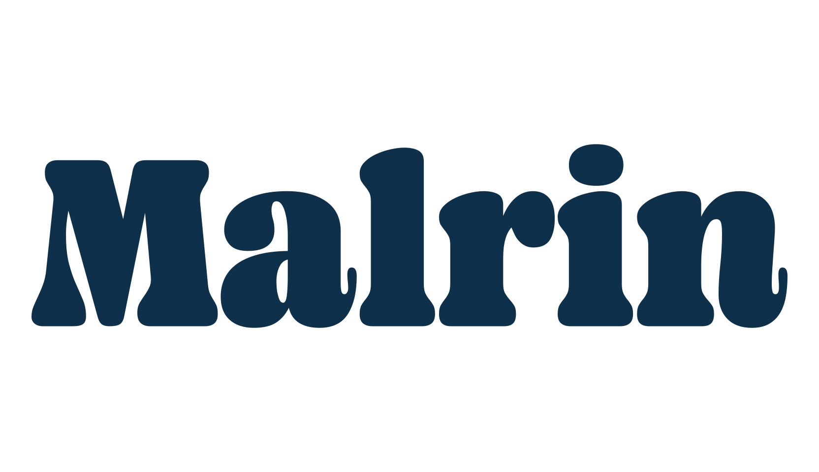 Malrin, retro font preview