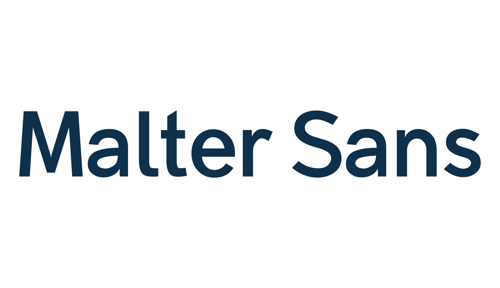 Malter Sans, basic sans serif font preview