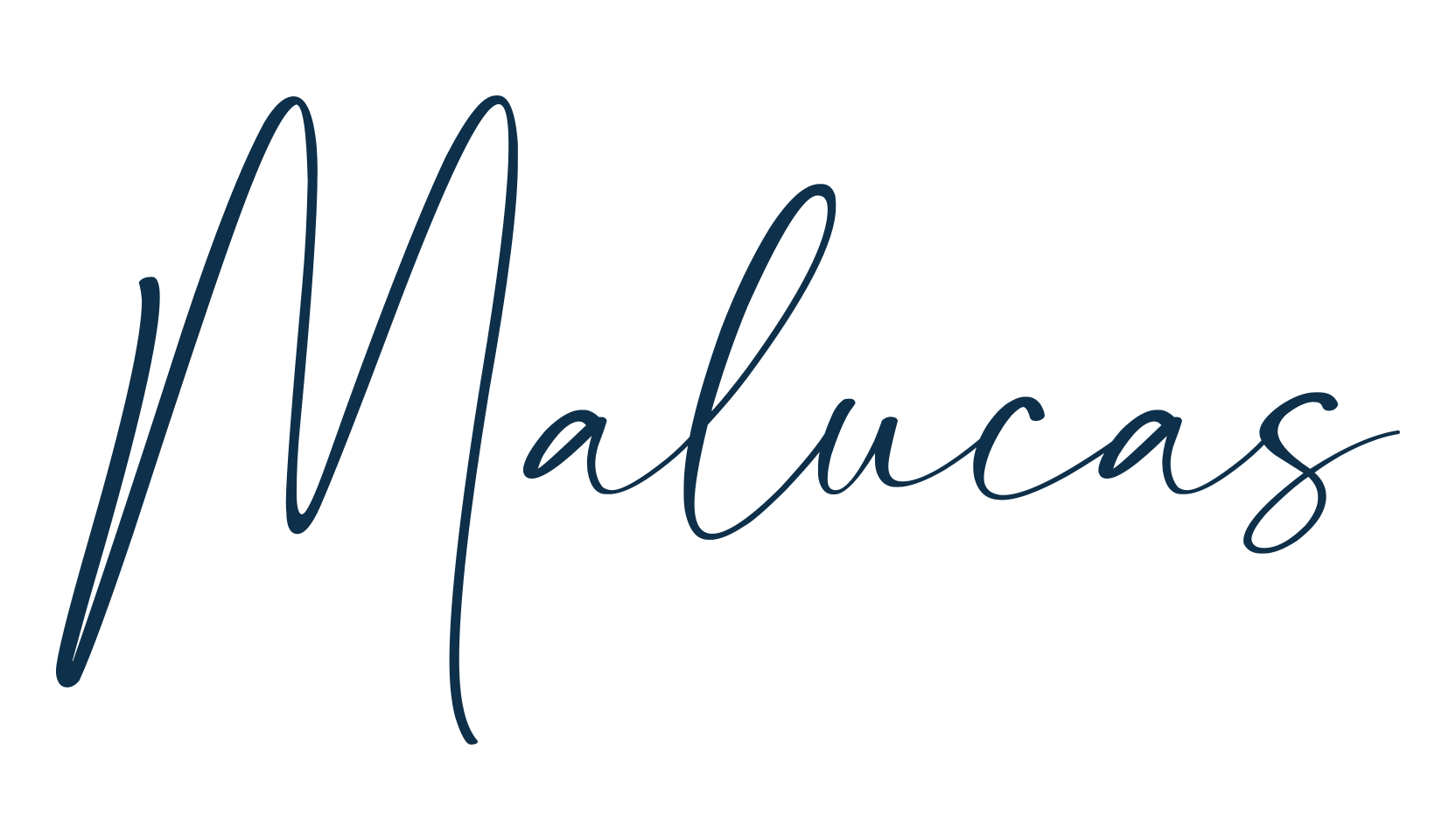Malucas, script handwritten fancy decorative calligraphy font preview