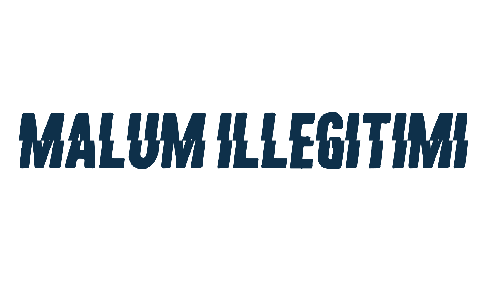 Malum Illegitimi, distorted font preview