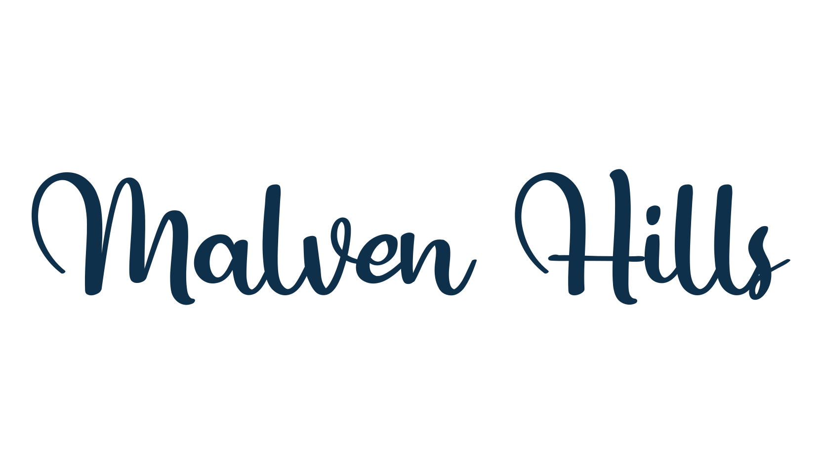 Malven Hills, script calligraphy fancy decorative font preview