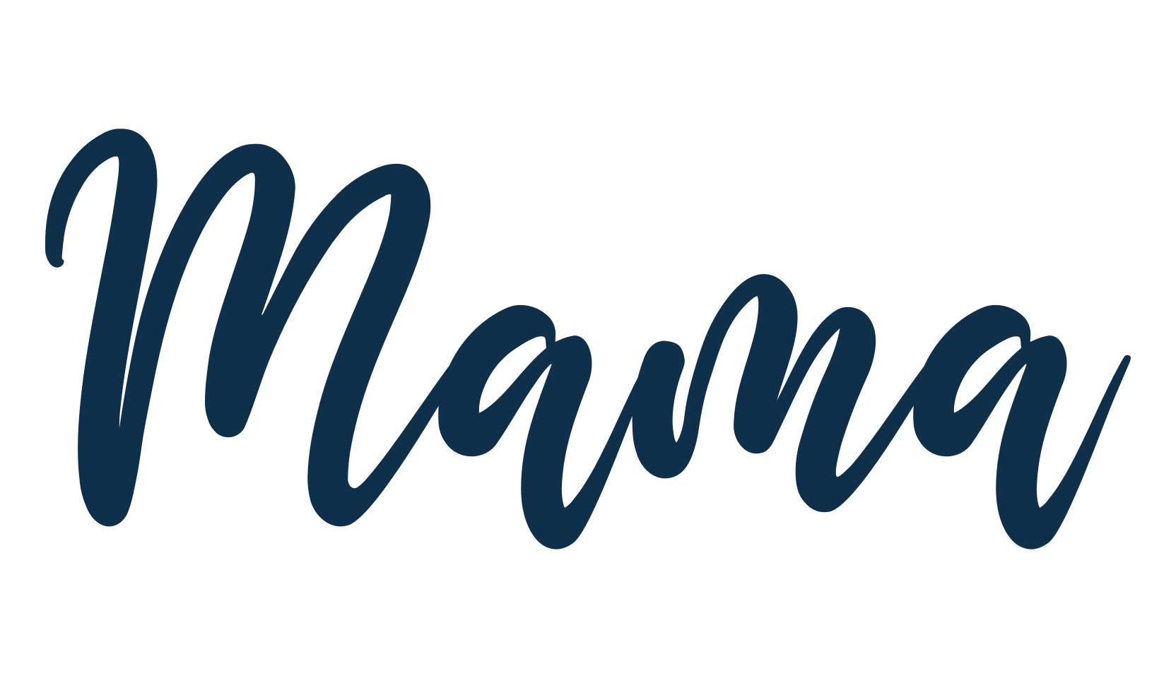 Mama (mama-4), calligraphy font preview
