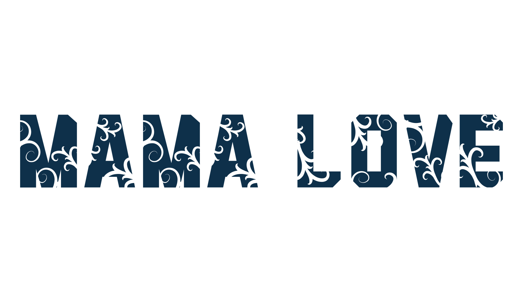 Mama Love, decorative font preview