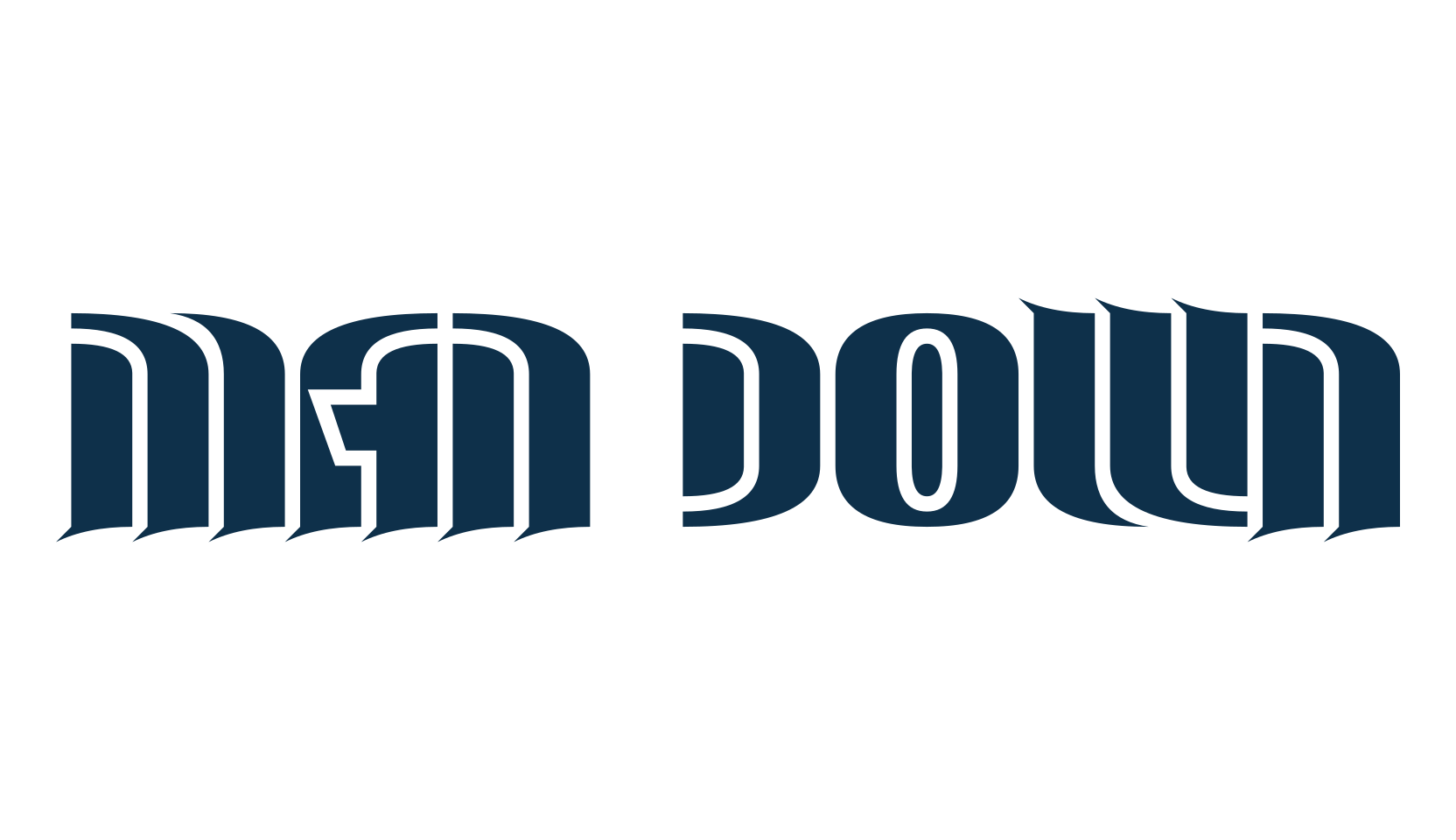 Man Down, fancy various decorative font preview