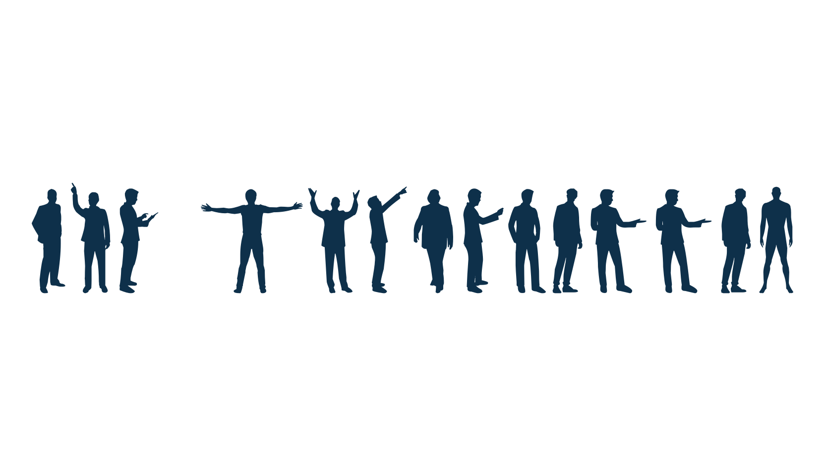 Man Silhouettes, display market font preview