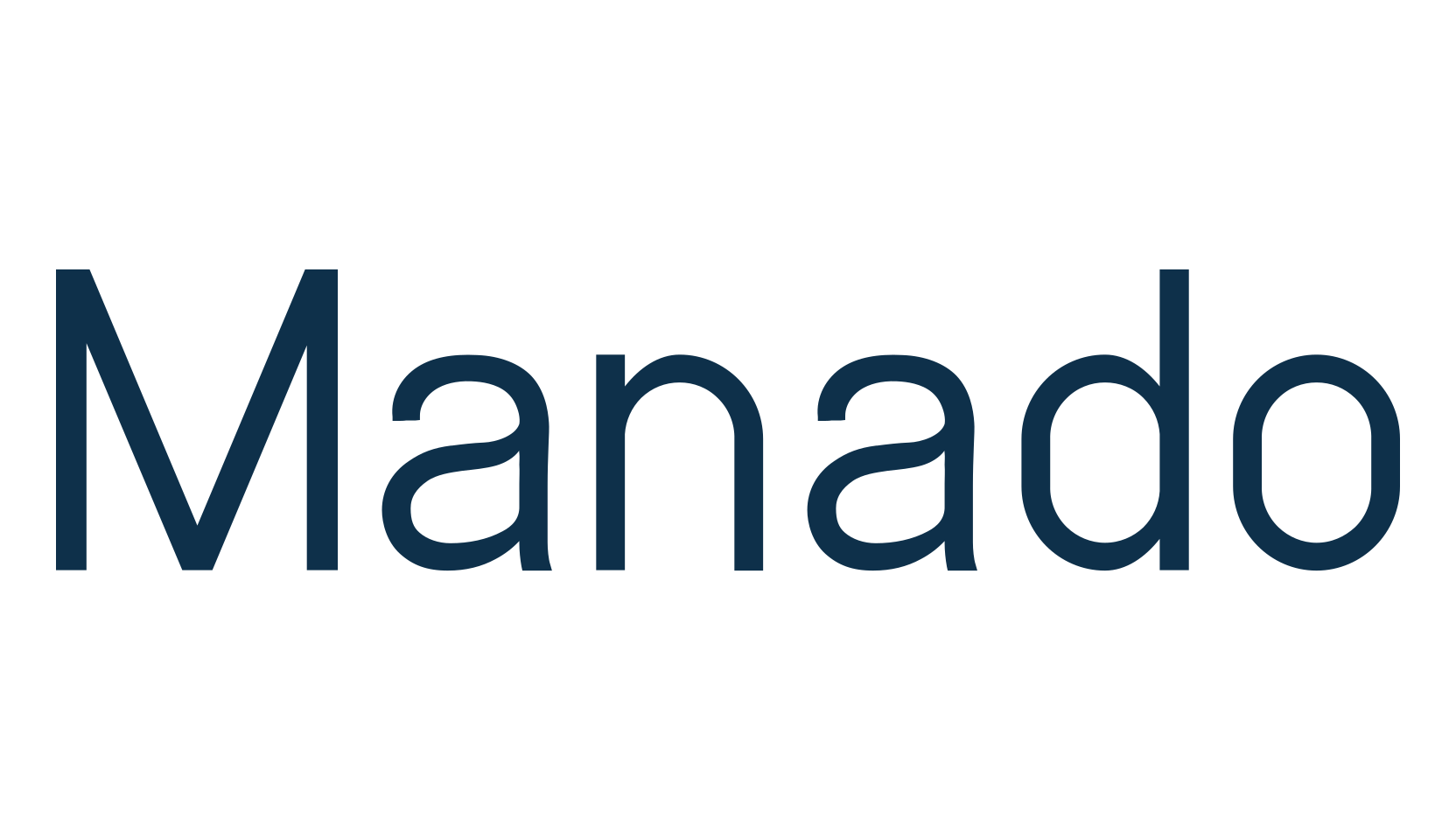 Manado, basic sans serif font preview