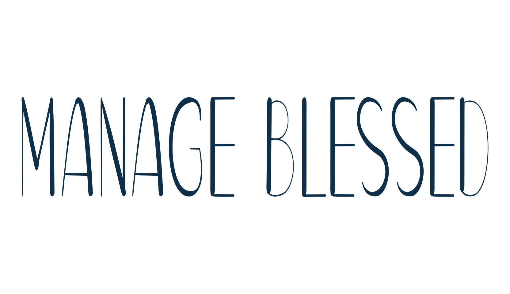 Manage Blessed, various font preview