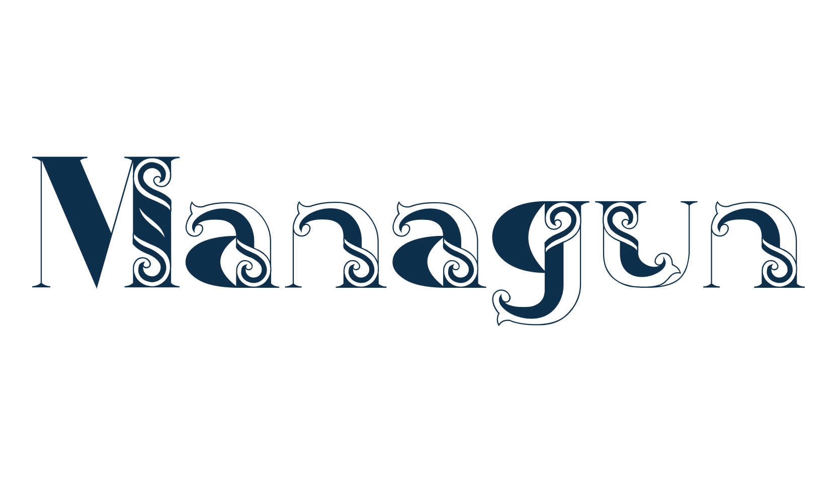 Managun, decorative font preview
