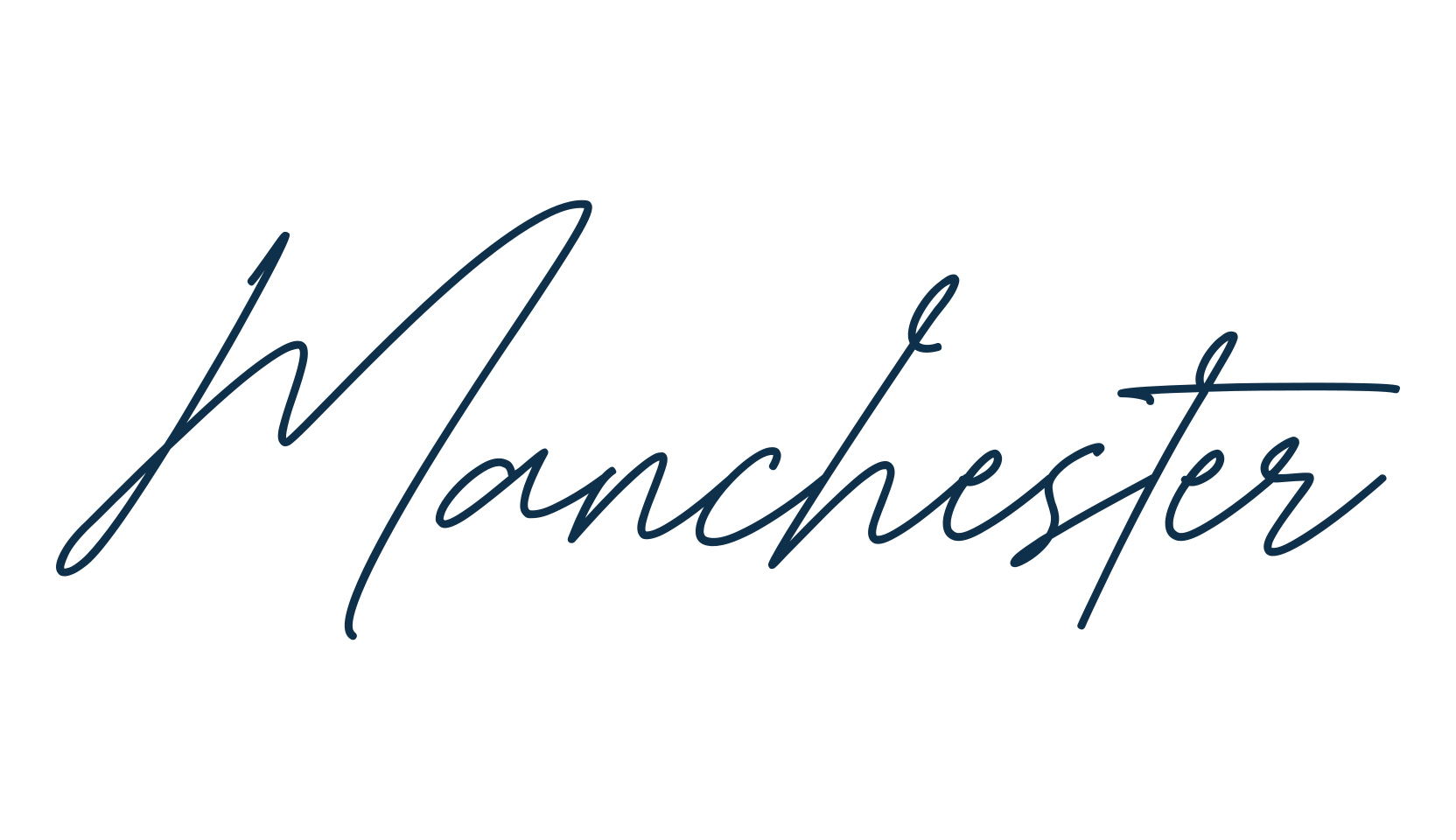 Manchester, script handwritten fancy decorative calligraphy font preview