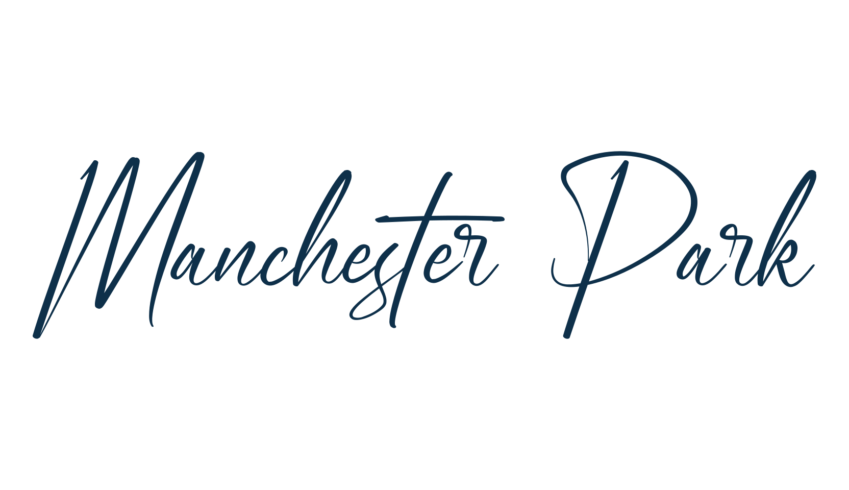 Manchester Park, handwriting font preview