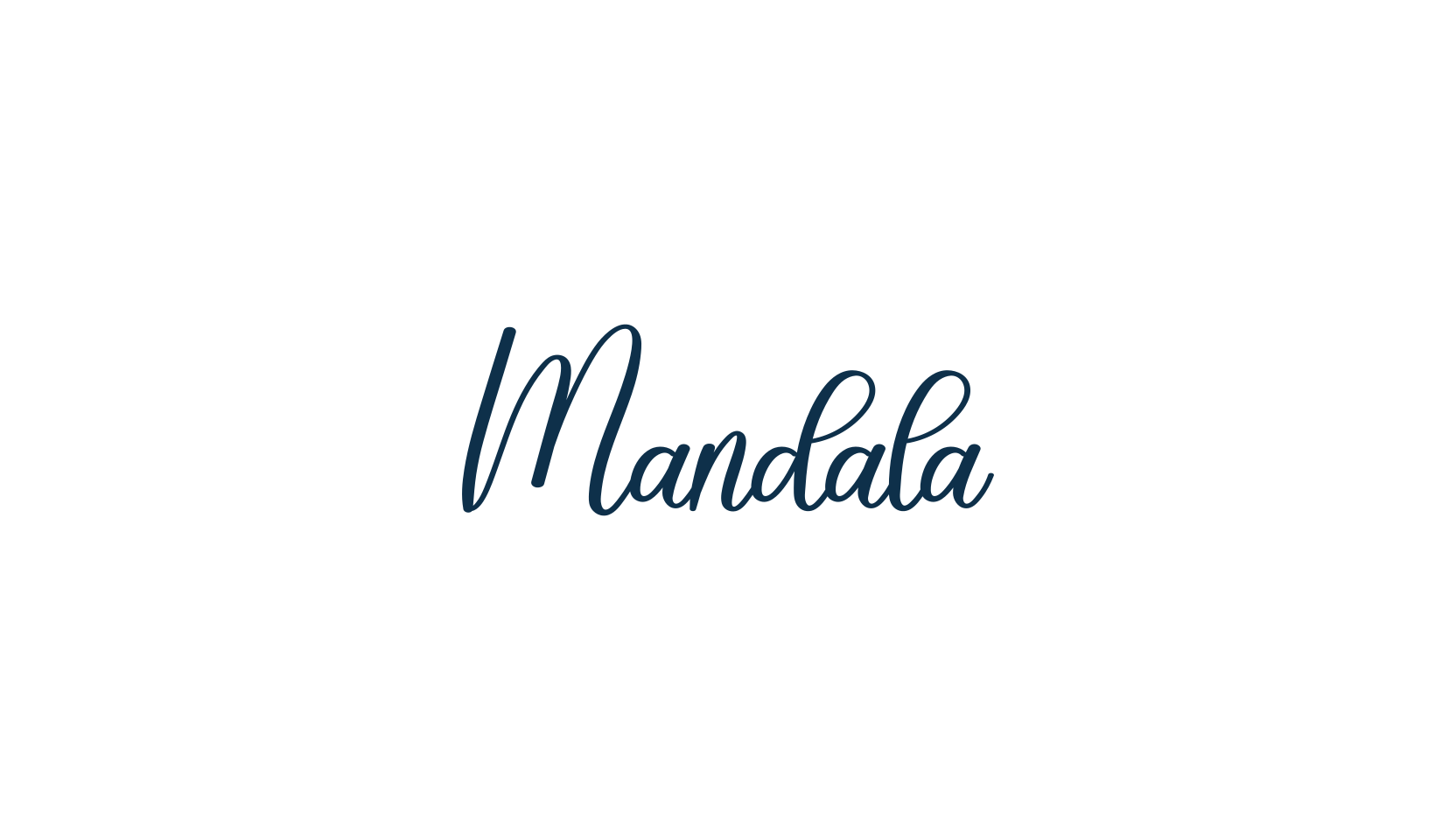 Mandala, script handwritten fancy decorative calligraphy font preview